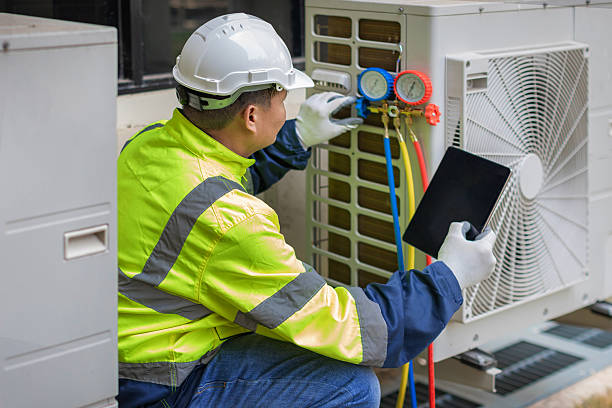 Professional Air Duct Cleaning technician working in Pomona, CA